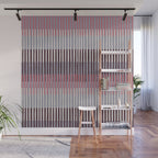 Painted Stripes Layered Wall Mural Gallery Image 1