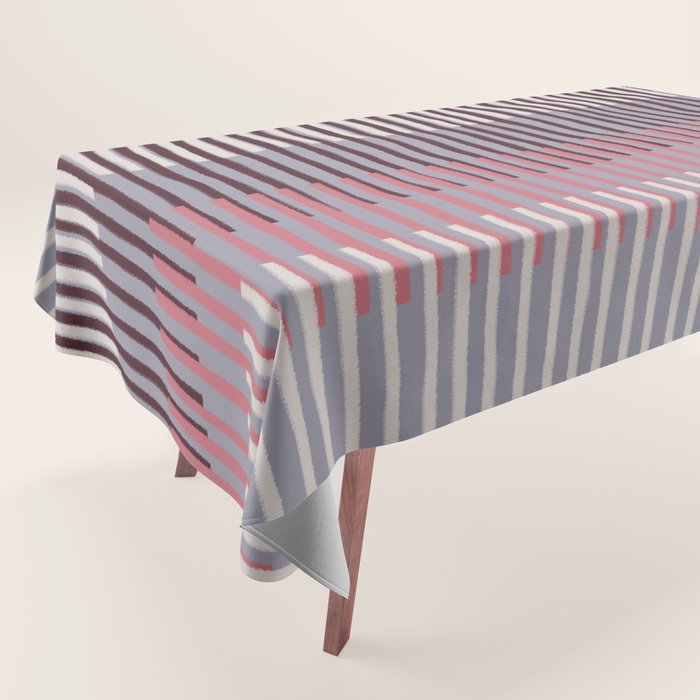 Painted Stripes Layered Tablecloth Gallery Image 1