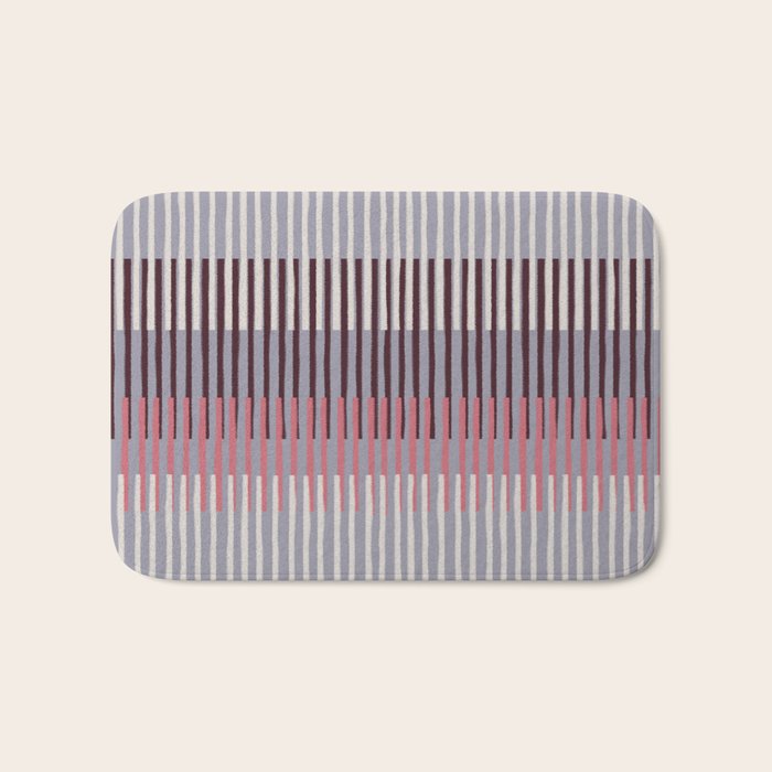 Painted Stripes Layered Bath Mat Gallery Image 1