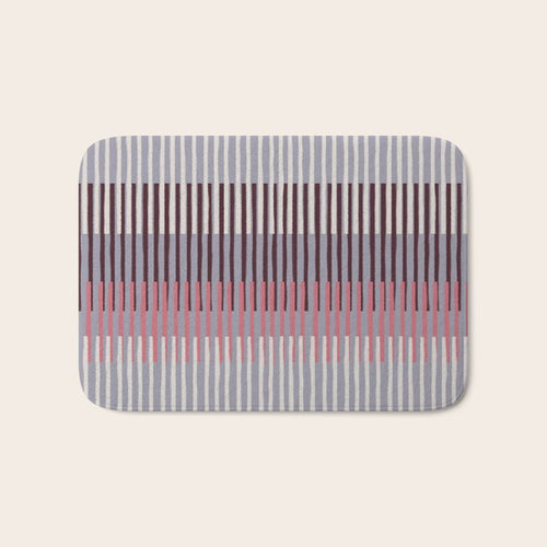 Painted Stripes Layered Bath Mat Gallery Image 1