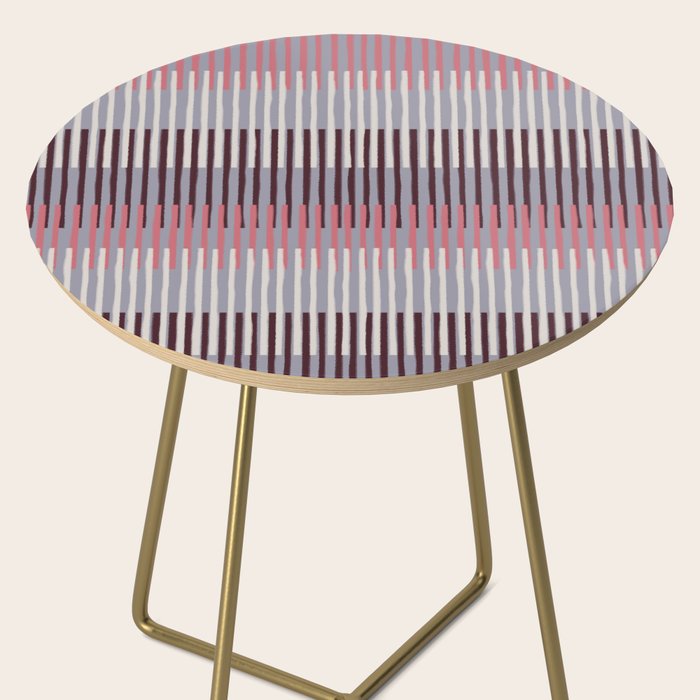 Painted Stripes Layered Side Table Gallery Image 2
