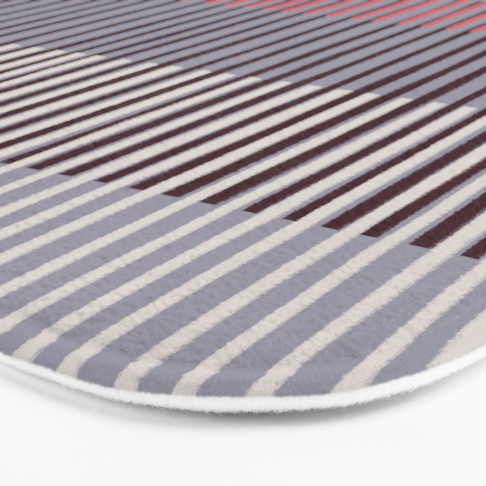 Painted Stripes Layered Bath Mat Gallery Image 3