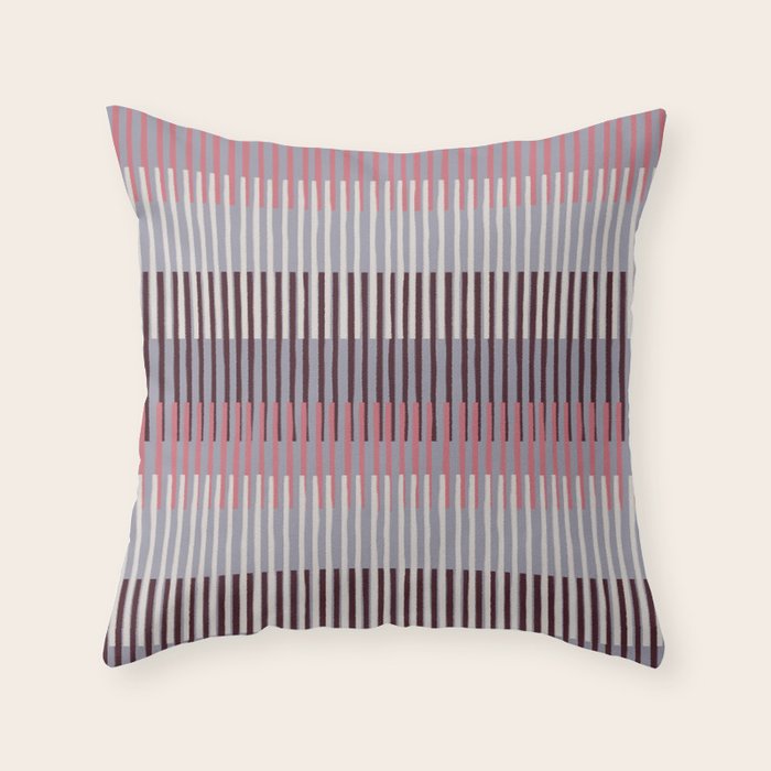 Painted Stripes Layered Throw Pillow Gallery Image 6
