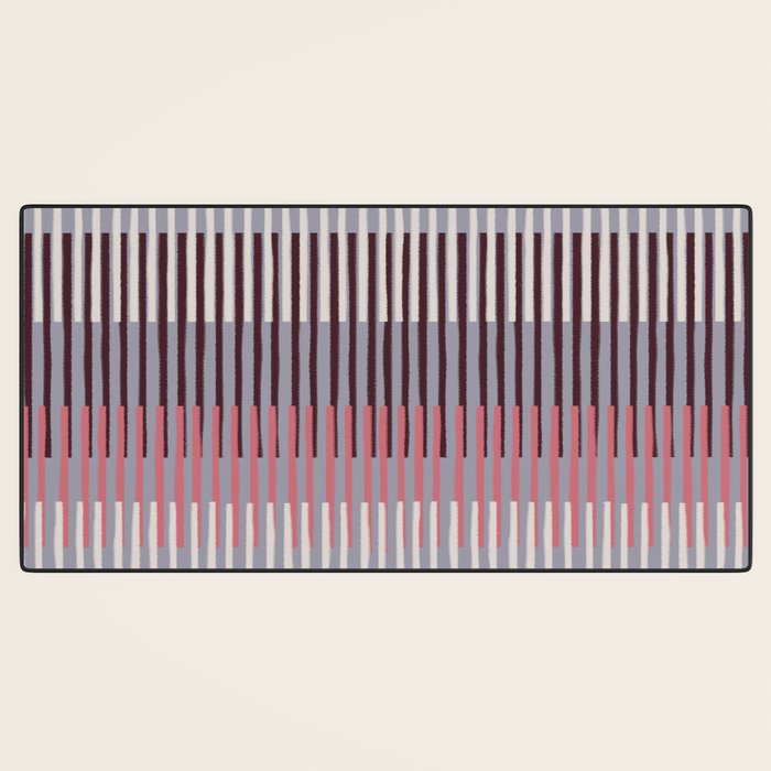 Painted Stripes Layered Desk Mat Gallery Image 3