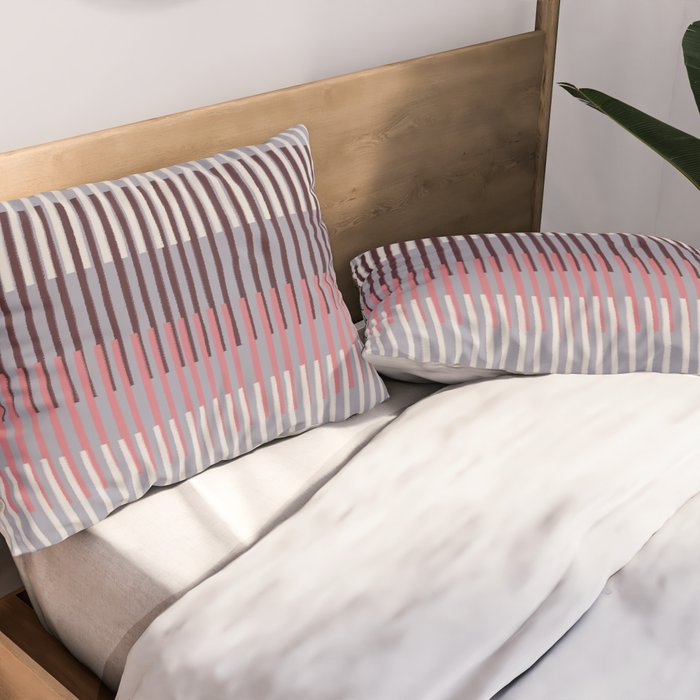 Painted Stripes Layered Pillow Sham Gallery Image 2