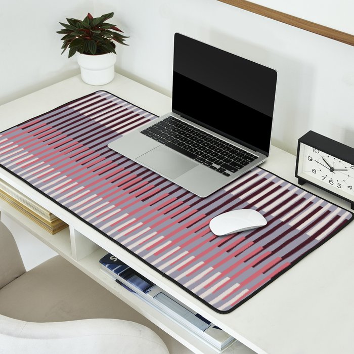 Painted Stripes Layered Desk Mat Gallery Image 2