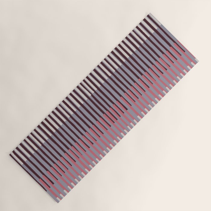 Painted Stripes Layered Yoga Mat Gallery Image 1