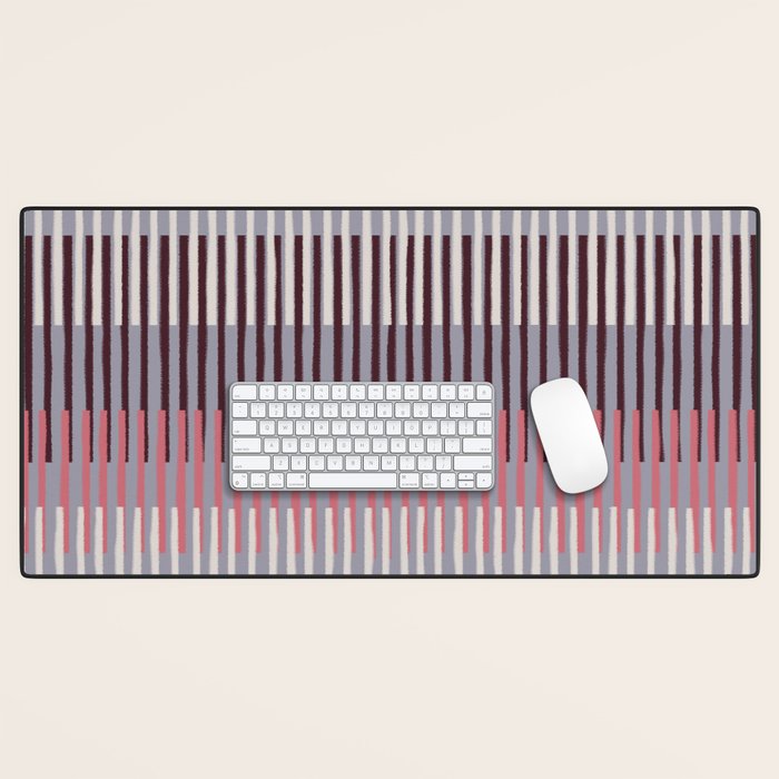 Painted Stripes Layered Desk Mat Gallery Image 1