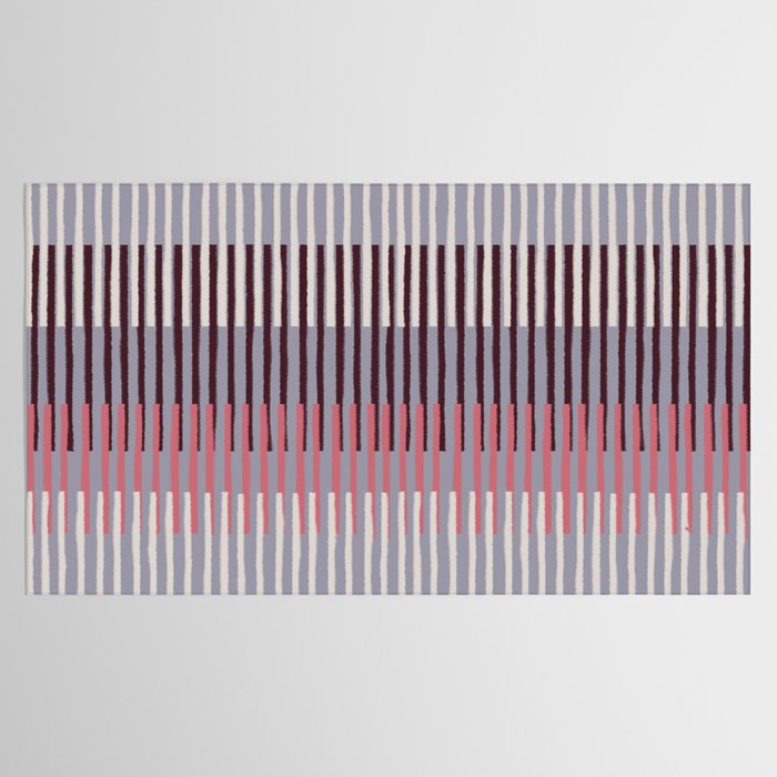 Painted Stripes Layered Tablecloth Gallery Image 2