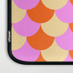 Scale Pattern / Art-deco - Pink, Orange, Cream Laptop Sleeve Gallery Image 3