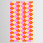 Scale Pattern / Art-deco - Pink, Orange, Cream Tablecloth Gallery Image 2