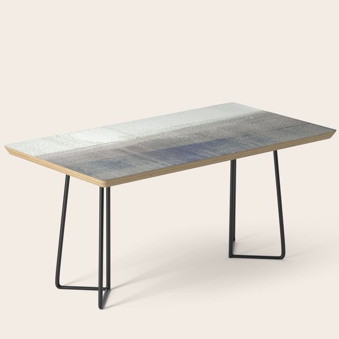 Navy Blue and Grey Minimalist Abstract Landscape Coffee Table Gallery Image 1