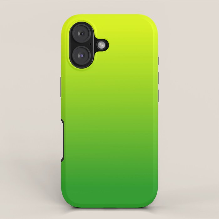 LIME GREEN OMBRE COLOR iPhone Case Gallery Image 1