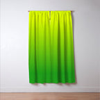 LIME GREEN OMBRE COLOR Window Curtain Gallery Image 3