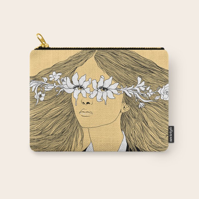 Flowers in My Eyes (Life in a Glimpse) Carry All Pouch Gallery Image 1