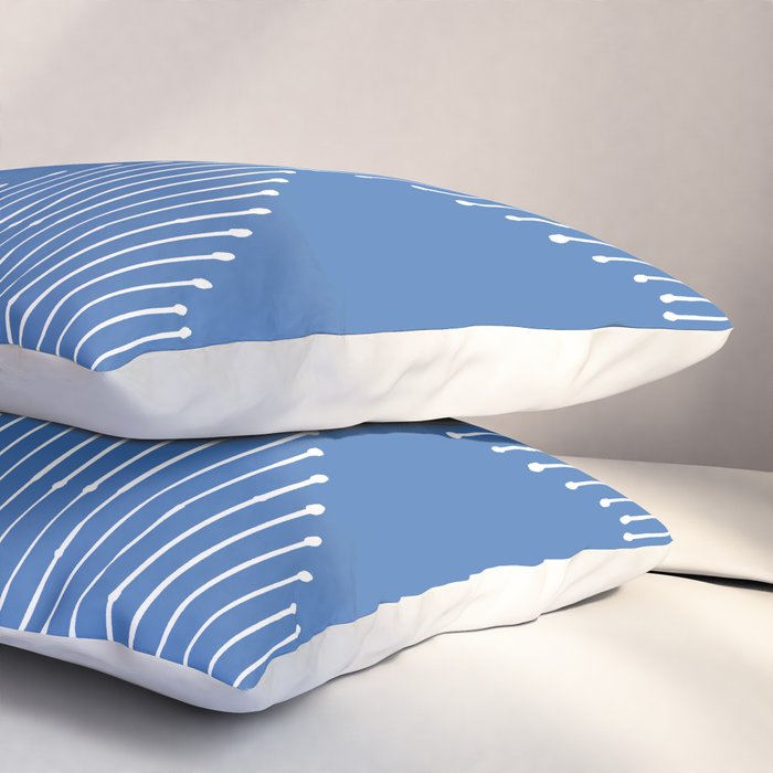 Geo (Sky Blue) Pillow Sham Gallery Image 3
