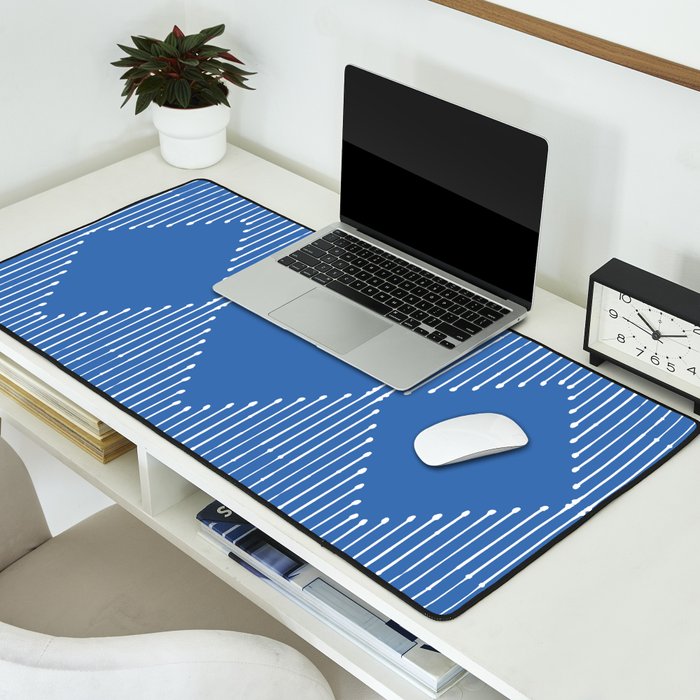 Geo (Sky Blue) Desk Mat Gallery Image 2