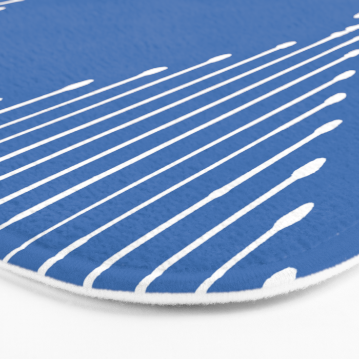 Geo (Sky Blue) Bath Mat Gallery Image 3