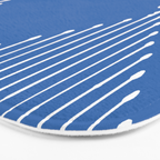 Geo (Sky Blue) Bath Mat Gallery Image 3