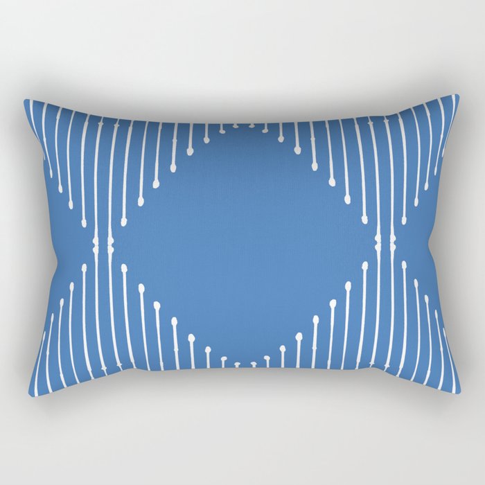 Geo (Sky Blue) Rectangular Pillow Gallery Image 1