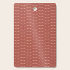 Dragonfly Pattern XVI Rose Pink Cutting Board Gallery Image 1