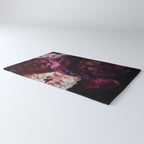 Nostalgic Lush Baroque Night Flowers Rug Gallery Image 3