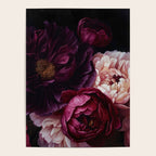 Nostalgic Lush Baroque Night Flowers Poster Gallery Image 4