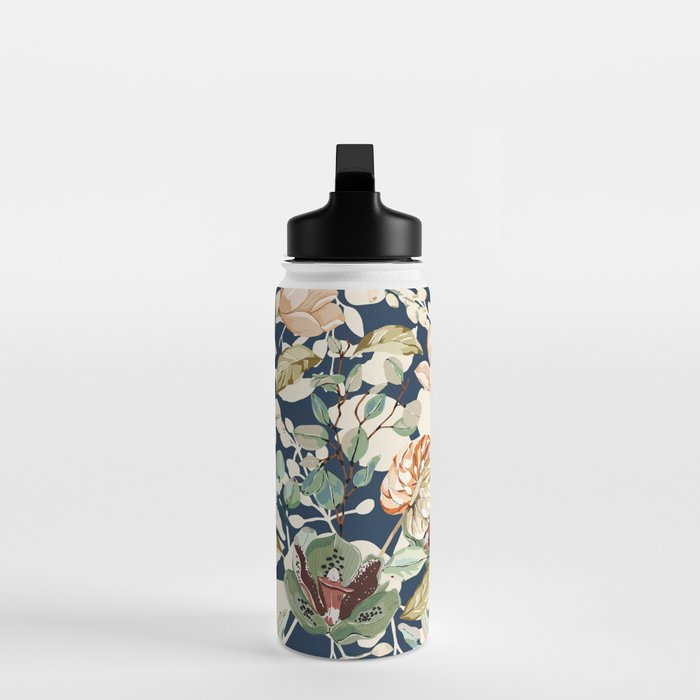 Lush colorful exotic garden D Water Bottle Gallery Image 3