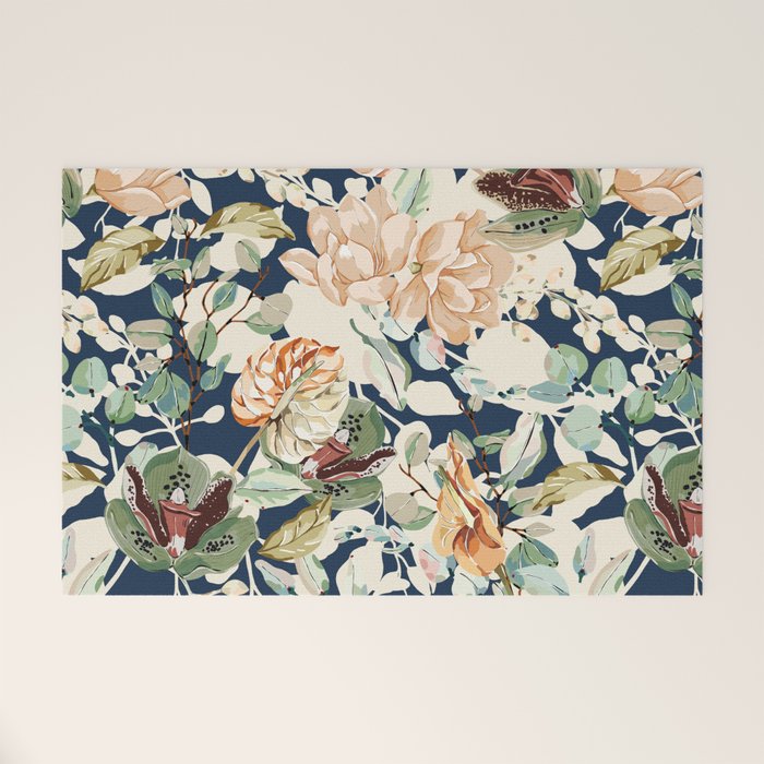 Lush colorful exotic garden D Welcome Mat Gallery Image 1