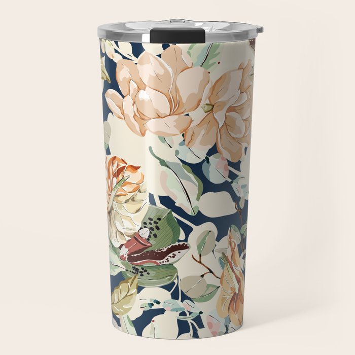 Lush colorful exotic garden D Travel Mug Gallery Image 1