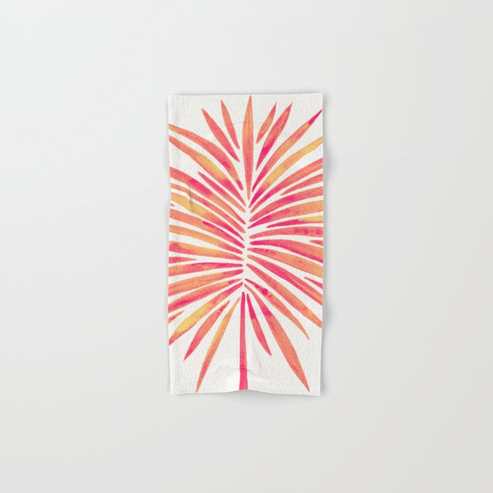 Tropical Fan Palm - Pink Palette Bath Towel Gallery Image 1