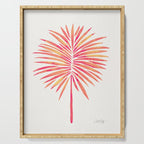 Tropical Fan Palm - Pink Palette Serving Tray Gallery Image 1
