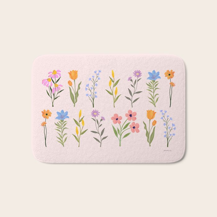 Wildflowers Bath Mat Gallery Image 1