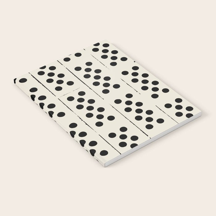 Dominos Pattern - monochrome hand-drawn  Notebook Gallery Image 1