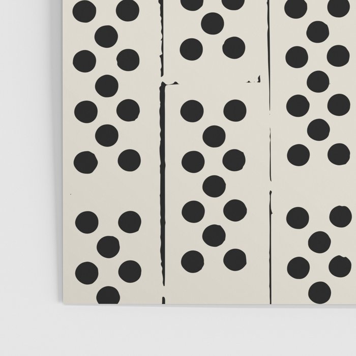 Dominos Pattern - monochrome hand-drawn  Poster Gallery Image 3
