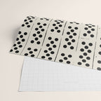 Dominos Pattern - monochrome hand-drawn  Wrapping Paper Gallery Image 2