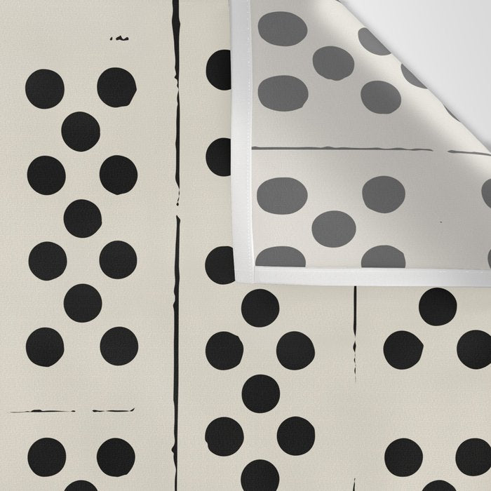 Dominos Pattern - monochrome hand-drawn  Wall Tapestry Gallery Image 3