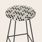 Dominos Pattern - monochrome hand-drawn  Stool Gallery Image 2