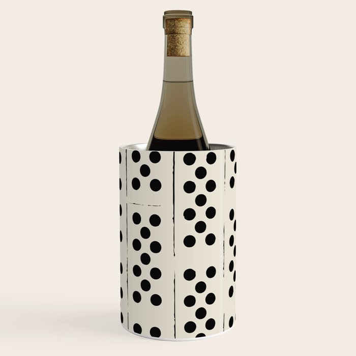 Dominos Pattern - monochrome hand-drawn  Wine Chiller Gallery Image 3