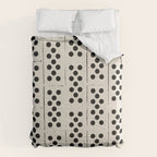 Dominos Pattern - monochrome hand-drawn  Comforter Gallery Image 6