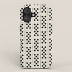 Dominos Pattern - monochrome hand-drawn  iPhone Case Gallery Image 1
