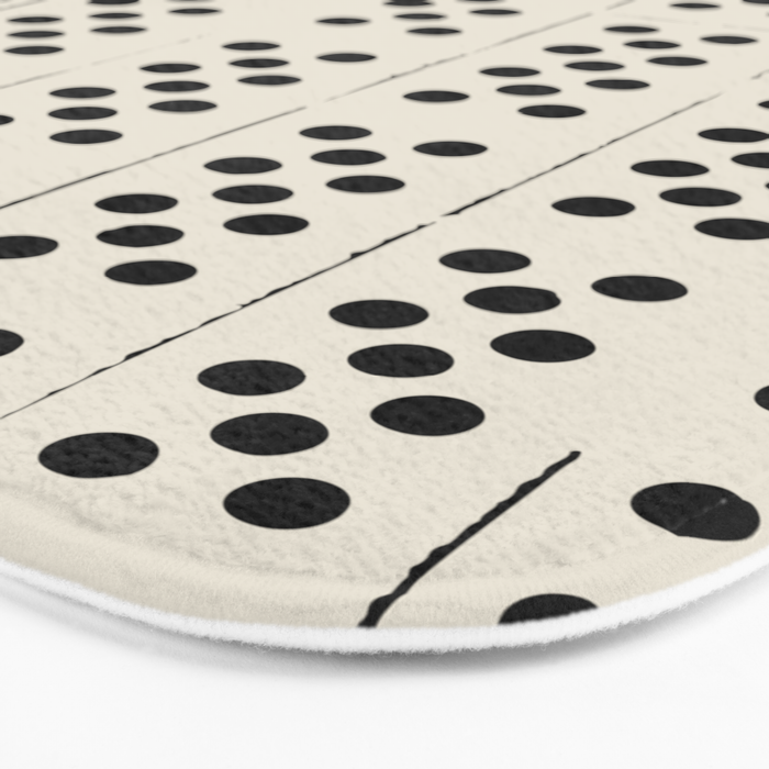 Dominos Pattern - monochrome hand-drawn  Bath Mat Gallery Image 3
