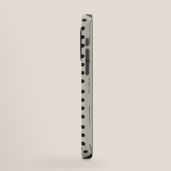Dominos Pattern - monochrome hand-drawn  iPhone Case Gallery Image 2