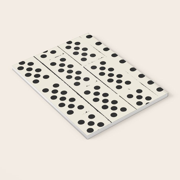 Dominos Pattern - monochrome hand-drawn  Notebook Gallery Image 3