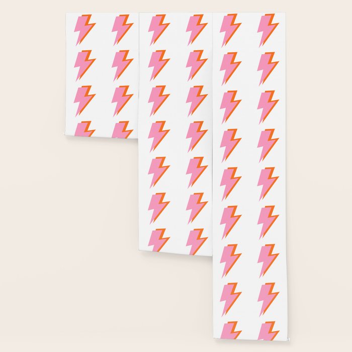 Pink and Orange Lightning Bolts Wallpaper Gallery Image 3