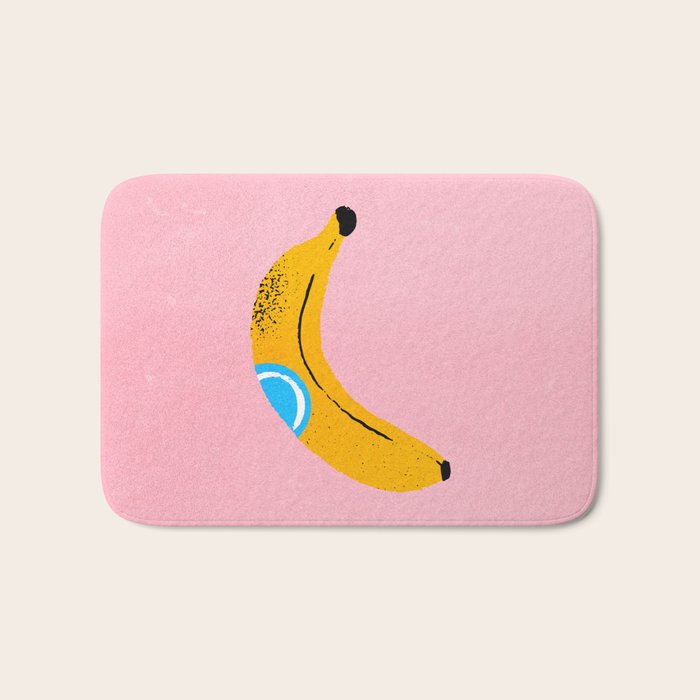 Banana Pop Art Bath Mat Gallery Image 1
