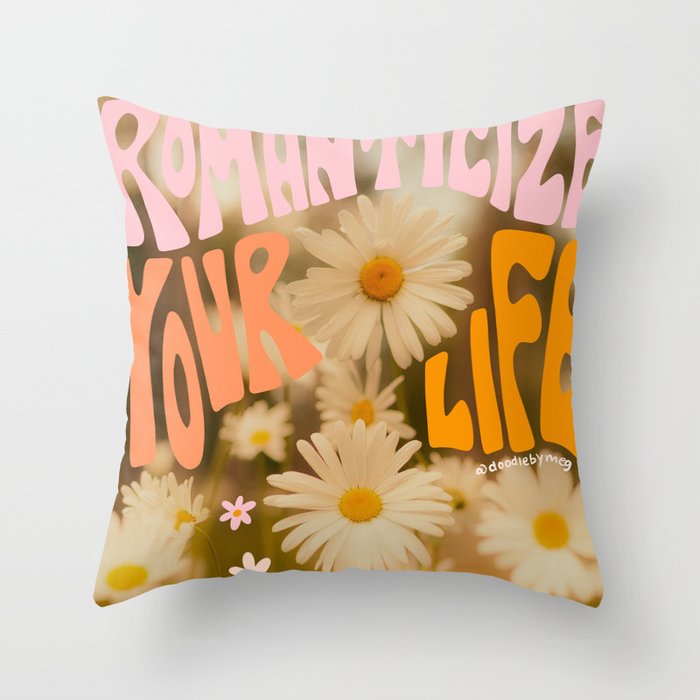 Romanticize Your Life Throw Pillow Gallery Image 6