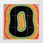 Rainbow O Wood Wall Art Gallery Image 1