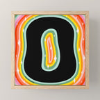 Rainbow O Mini Art Print Gallery Image 1
