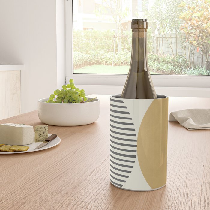 Semicircle Stripes - Gold Wine Chiller Gallery Image 4